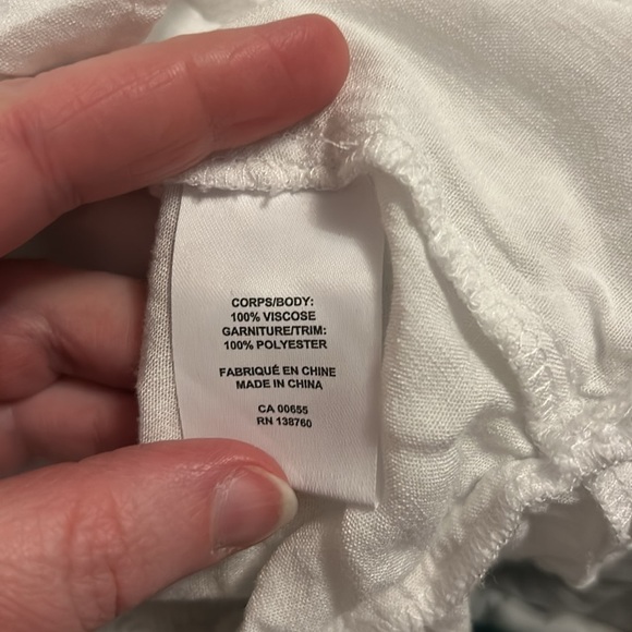 Off-Shoulder, White, Lacey Crop Top with Puffy Sleeves, Sz S - Picture 7 of 7